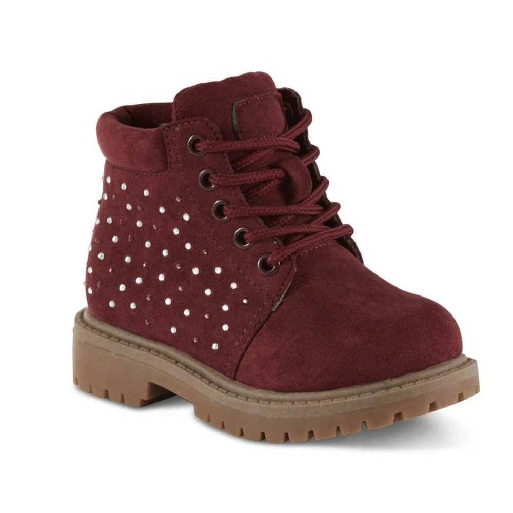 Piper Toddler Girls' Zahra Fashion Hiker Boots Maroon size 12